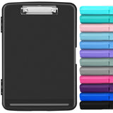 YEAHVIY Clipboard with Storage, High Capacity Clip Boards 8.5x11, Heavy Duty Plastic Nursing Clipboard Folder with Pen Holder an
