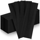 Zhehao 200 Pcs Kraft Paper Bags Kraft Churro Bags Grease Silverware Sleeves for Resistant Utensils Cutlery Cookies Bakery Candy