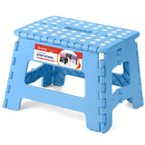 ACSTEP 9 Inch Folding Step Stool for Kids and Adults, Holds 300 lb, Blue
