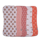 Maiwa 5 Pack Burp Cloths Baby Boy & Girl Soft Absorbent Burping Cloths for Babies, Newborn Spit Up Rags, Infant Towels, Unisex,