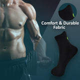 Xjarvis Rio Unisex Ankle Socks For Men & Women Breathable & Odor-Free Cotton Socks For Gym Running Walking Cycling Daily & Office Wear Free Size (Black White Grey),Pack of 3,,B0CCMKKFG7