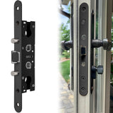 2 Point Bolt Mortise Lock Body Replacement Parts Fit Pella Storm Door Handleset, Black