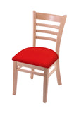 Holland Bar Stool Co. 3140 18 Chair with Natural Finish and Canter Red Seat