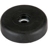 Rubber Foot with Metal Washer - 1 1/2'' Diameter x 3/8'' Thickness F1687 4 Pack