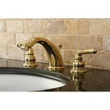 Kingston Brass Kb967 Magellan Widespread Bathroom Faucet, 8-Inch Adjustable Center, Brushed Nickel/Polished Chrome