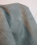 NAT Leathers Grey Crazy Horse Waxy Oily Pullup Leather Soft Upholstery Chap Cowhide 2.5 oz Genuine Leather Hide Skin 17 to 20 Sq