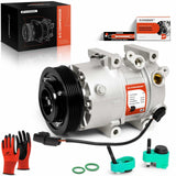 A-Premium Air Conditioner AC Compressor with Clutch Compatible with Hyundai Sonata 2.0L 2.4L 2011-2014, Kia Optima 2.0L 2.4L 201