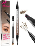 iMethod Eyebrow Pen - Eyebrow Pencil,2-in-1 Eyeliner Dual-Ended Microblading Eyebrow Pencil Long Lasting Waterproof Hair-Like Br