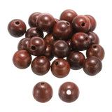 HARFINGTON 100pcs Natural Wooden Beads 8mm Sour Branch Wood Round Polished Loose Bead Smooth Spacer Balls Beading for Jewelry Ma
