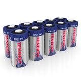 Tenergy CR2 3V Lithium Battery Non-Rechargeable PTC Protected High Performance CR2 Batteries for Flashlight, Digital Cameras, To