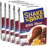 Shake N Bake BBQ Glaze Seasoned Coating Mix, 2 Pouches for 2 Meals, 6 oz Box (Pack of 5)