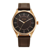 Titan Neo Basics Ii Quartz Brown Round Dial Men'S Watch | Genuine Leather Strap Material | Watches For Men Analog - 1802Wl03