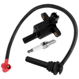 Caltric Ignition Coil & Spark Plug Compatible with Polaris Ranger Crew 570 / Ranger 570 2015-2021 / Ranger ETX 2015-2016
