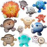 Celestial Buddies Solar System Set - 12-Piece Plush Planet Bundle with Sun & Comet - Educational Space Learning Toys for Kids, C