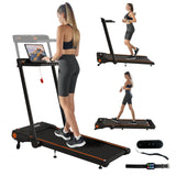 Walking Pad Treadmill with Incline, 4.0HP 3 in 1 Under Desk Treadmill with Removable Desk, 330lbs Capacity Foldable Treadmills f