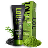 LOL Ultra Detox Matcha Mint, Activated Charcoal Toothpaste Whitening - Nano Hydroxyapatite, Probiotics, Rosemary Oil, Fluoride F