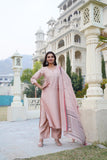 Anni Designer Women'S Rayon Blend Solid Straight Kurta With Pant & Dupatta (Raja Saab Beige-Vks03_Xl_Beige_X-Large),Beige,XL,,,