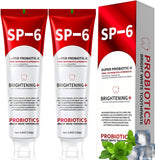 Sp-6 Probiotics Whitening Toothpaste, Sp-6 Ultra Whitening Toothpaste, Enhanced Formula with Enamel-Safe, Fluoride-Free, Fresh B