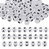 Tupalizy 12mm Silicone Letter Beads A-Z Square Alphabet Beads Cube Charms for Bracelets Keychains Necklaces Lanyards Jewelry Mak