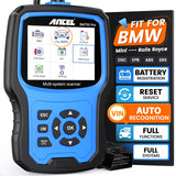 ANCEL BM700 PRO Fit for BMW Scanner - Battery Registration Tool, Code Reader for BMW/Mini/RR, Advanced OBD2 Scanner Auto V-I-N,
