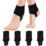 Zhanmai 2 Pairs Soccer Guard Ankle Support Pads Football Ankle Protection Protector Elastic for Running Basketball Supplies(Blac