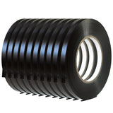 GGR Supplies T.R.U. UPVC-24BS Black Poly Bag Sealing Tape: 3/8 in. x 180 yds. (Pack of 10)