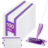 100Pcs Disposable Mop Pads Refills, Compatible with Swiffer WetJet