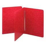 Smead PressGuard Report Cover, Metal Prong Side Fastener with Compressor, 3 Capacity, Letter Size, Bright Red, 25 per Box (8125