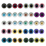 20PCS 30MM Owl Bird Human Pupil Eyes Glass Cabochon for Clay Dolls Sculptures Animal Toys Craft DIY Finding 1.18inches