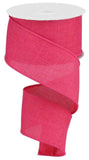 Craig Bachman Solid Canvas Wired Edge Ribbon, 10 Yards (Hot Pink, 2.5) Craft Floral Arrangement Gift Wrapping Wired Edge Ribbon