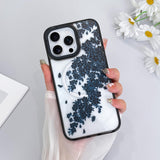 SAKUULO Magnetic Case for iPhone 15 Pro Max 6.7inch Floral, Blue Cherry Flower Aesthetic Pattern Compatible with Magsafe, Heavy