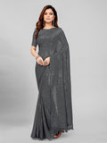 Pratham Blue Womens Sequins Georgette Fancy Saree With Blouse Piece (Pb-237_Grey)