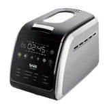 Saki Bread Maker Machine 3 Lb Xl 12-In-1 Programmable Bpa-Free & Nonstick Ceramic Pan Digital Touch Panel 3 Loaf Sizes 3 Crust Colors Gluten-Free Dough Jam Yogurt Keep Warm Recipes -Like New