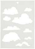 Stampers Anonymous Clouds Brett Weldele Stencils, 6.5 by 4.5