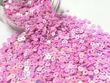 The Design Cart 4 mm Pink Circular Sequins Sitara for Embroidery, Embellishing Handbags, Apparels, Art Craft DIY Kit Pack of 500