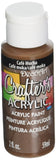 DecoArt Crafters Acrylic Paint, 2Ounce, Cafe Mocha
