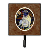 Caroline'S Treasures Fawn Pug In Fall Leaves Leash Or Key Holder 7160Sh4, Small, Multicolor