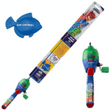 Kid Casters: PJ Masks Youth Fishing Pole | Spincast Reel & Practice Casting Plug | Small & Easy to Use (Pre-spooled with a 6-Pou