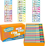WOODONICK Word Family Flip Books for Kids Learning, Phonics & Spelling Educational Toy Set with 30 Flipbooks, Vocabulary Builder