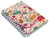 AccuPrints Hard bound A5 (6 by 9 inch) wiro Notebook Diary Ruled 200 pages with 12 habit development pages for personal and offi