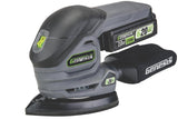 Genesis G20MAX Cordless Detail Sander 20v with Dust Bag, Sandpapers, Battery, and Charger