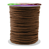 Mandala Crafts 2mm 50 Yards Brown Soft Drawstring Replacement Rope Upholstery Crochet Macram Cotton Welt Trim Piping Cord