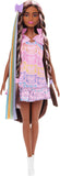 Barbie Fun & Fancy Fashion Doll & Accessories, With Extra-Long Black Hair & 2 Looks, Including Silver Dress & Hair Extension