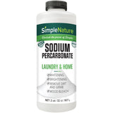 SimpleNature Sodium Percarbonate (2 lbs) - Versatile Non-toxic Biodegradable Scent-Free Cleaner for Home, Laundry, and Decking -