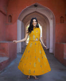 Anni Designer Women'S Rayon Viscose Printed Skirt And Top Dress Set (Bijapur Yellow-Vks01_Xxl_Yellow_Xx-Large),Yellow,2XL,,,