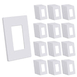 CML Screwless Wall Plates, 120 Pack Decorator Light Switch Covers, 1-Gang Decor Outlet Switch Plate, Standard Size 2.91 x4.68