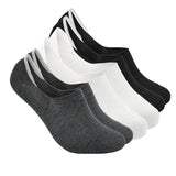 Xjarvis Premium 3 Pairs No Show Low Cut Loafer Socks For Men & Women Non Slip With Combed Cotton Socks For Sports Running & Hiking Pack Of 3 Multicolour (Free Size),Dark Grey, White, Bl,,B0B4PBGPL6
