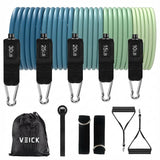 VEICK Resistance Bands with Handles for Men Women, Exercise Bands, Workout Bands for Working Out, Exercising Bands for Fitness W