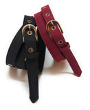 WomenS Denim Belt (Sim045_Black & Maroon)