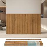 Art3d Wainscoting Panels, Beaded Polystyrene Wall Board for Interior Wall D cor, 79.3 Wide X 40.7 high, Covers 22.38 sq.ft, Tea